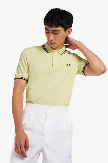 Green Fred Perry M3600 Men's Polo Shirts | PH 1450CTVE